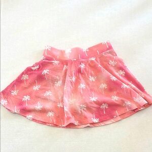 Pink Palm Tree Skirt Skort